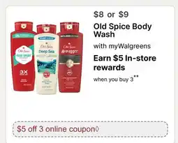 Walgreens Old Spice Body Wash offer