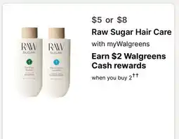 Walgreens Raw Sugar Hair Care offer