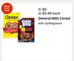 Walgreens General Mills Cereal offer