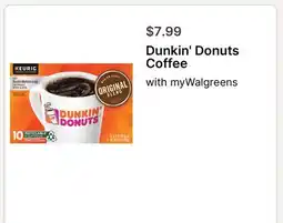 Walgreens Dunkin' Donuts Coffee offer
