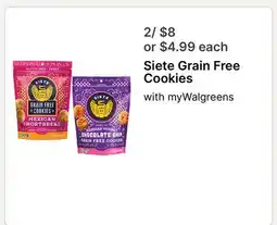 Walgreens Siete Grain Free Cookies offer