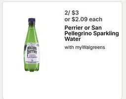 Walgreens Perrier or San Pellegrino Sparkling Water offer
