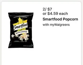 Walgreens Smartfood Popcorn offer