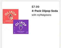 Walgreens 4-Pack Olipop Soda offer