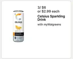 Walgreens Celsius Sparkling Drink offer