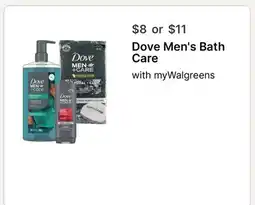 Walgreens Dove Men's Bath Care offer