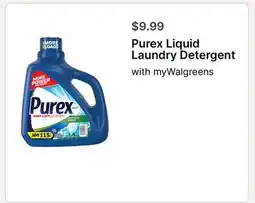 Walgreens Purex Liquid Laundry Detergent offer