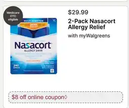 Walgreens 2-Pack Nasacort Allergy Relief offer
