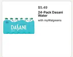 Walgreens 24-Pack Dasani Water offer
