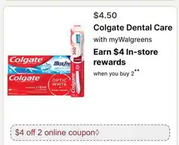 Walgreens Colgate Dental Care offer