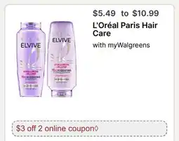Walgreens L'Oréal Paris Hair Care offer