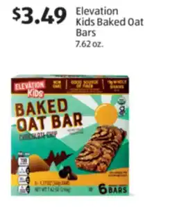 Aldi Elevation Kids Baked Oat Bars offer