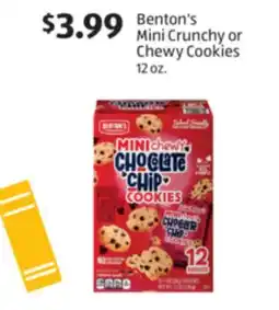 Aldi Benton's Mini Crunchy or Chewy Cookies offer