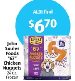Aldi John Soules Foods 67 Chicken Nuggets offer