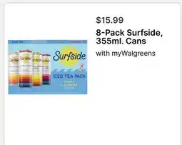 Walgreens 8-Pack Surfside, 355ml. Cans offer