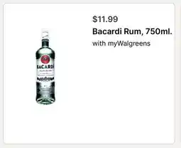 Walgreens Bacardi Rum offer