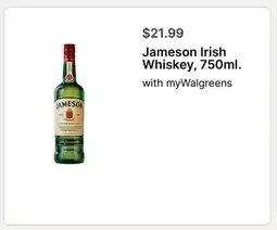 Walgreens Jameson Irish Whiskey, 750ml offer