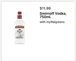 Walgreens Smirnoff Vodka offer