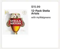 Walgreens 12-Pack Stella Artois offer