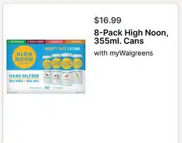 Walgreens 8-Pack High Noon, 355ml. Cans offer