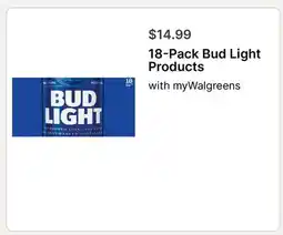 Walgreens 18-Pack Bud Light Products offer