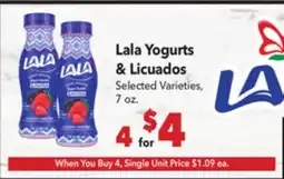 Vallarta Supermarkets Lala Yogurts & Licuados offer