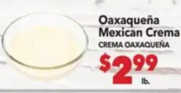 Vallarta Supermarkets Oaxaqueña Mexican Crema / CREMA OAXAQUEÑA offer
