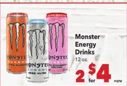 Vallarta Supermarkets Monster Energy Drinks offer
