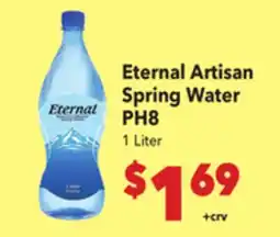 Vallarta Supermarkets Eternal Artisan Spring Water PH8 offer