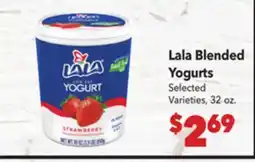 Vallarta Supermarkets Lala Blended Yoghurts offer