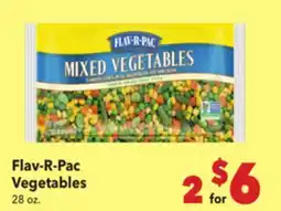 Vallarta Supermarkets Flav-R-Pac Vegetables offer