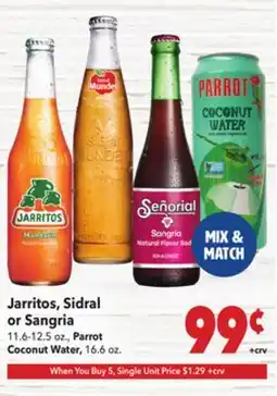 Vallarta Supermarkets Jarritos, Sidral or Sangria offer