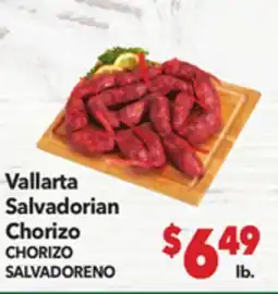 Vallarta Supermarkets Vallarta Salvadorian Chorizo / CHORIZO SALVADORENO offer