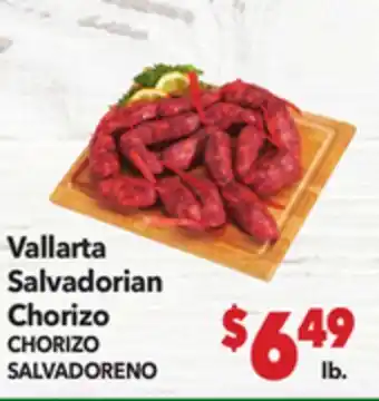 Vallarta Supermarkets Vallarta Salvadorian Chorizo / CHORIZO SALVADORENO offer