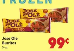 Vallarta Supermarkets Jose Ole Burritos offer