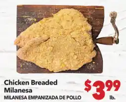 Vallarta Supermarkets Chicken Breaded Milanesa / MILANESA EMPANIZADA DE POLLO offer