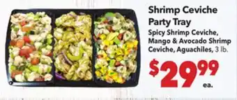 Vallarta Supermarkets Shrimp Ceviche Party Tray offer