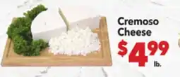 Vallarta Supermarkets Cremoso Cheese offer