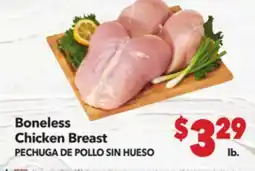 Vallarta Supermarkets Boneless Chicken Breast / PECHUGA DE POLLO SIN HUESO offer