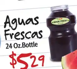 Vallarta Supermarkets Aguas Frescas offer