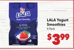 Vallarta Supermarkets LALA Yogurt Smoothies offer