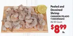 Vallarta Supermarkets Peeled and Deveined Shrimp / CAMARON PELADO Y DESVENADO offer