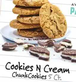 Vallarta Supermarkets Cookies N Cream ChunkCookies 5 Ct offer