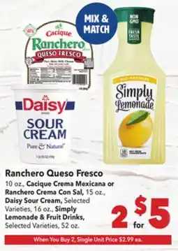 Vallarta Supermarkets Ranchero Queso Fresco offer