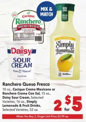 Vallarta Supermarkets Ranchero Queso Fresco offer