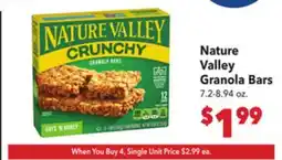 Vallarta Supermarkets Nature Valley Granola Bars offer