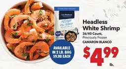 Vallarta Supermarkets Headless White Shrimp / CAMARON BLANCO offer