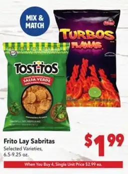 Vallarta Supermarkets Frito Lay Sabritas offer
