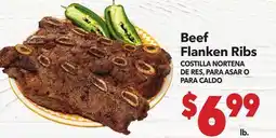 Vallarta Supermarkets Beef Flanken Ribs / COSTILLA NORTENA DE RES, PARA ASAR O PARA CALDO offer