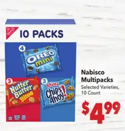 Vallarta Supermarkets Nabisco Multipacks offer